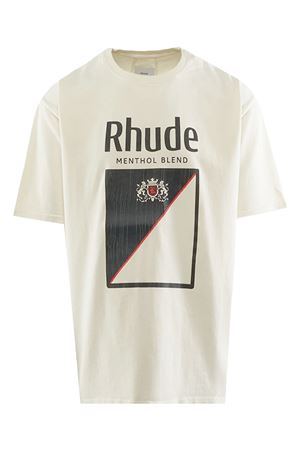 T-Shirt Collins Fumar In Cotone Beige Chiaro RHUDE | RHFW25TT040123160