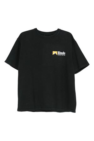 T-shirt in cotone nero RHUDE | RHPF25TT100120027