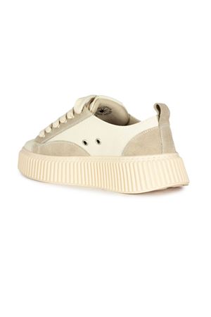 Sneakers 2019 Beige Grain Leather Mix RHUN | 2019BEIGE