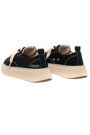 Low-top sneakers in black suede RHUN | 2020BLACK