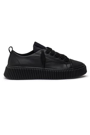 Sneakers 2020 Triple in pelle nera RHUN | 2020LEATHERBLACK