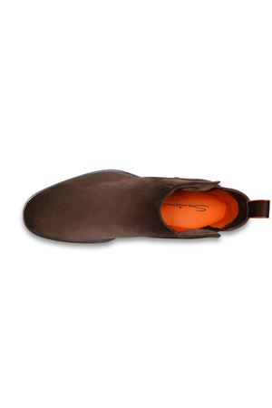 Dark brown suede Chelsea boot SANTONI | MGEO18937NEAXGEXT50.