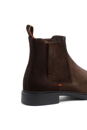 Dark brown suede Chelsea boot SANTONI | MGEO18937NEAXGEXT50.