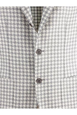 Blazer in pied de poule a quadri bianco e grigio SARTORIO | SG1250S0732601000.