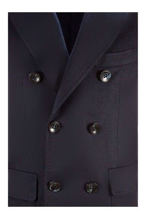 Cappotto doppiopetto in cashmere blu SARTORIO | SSCARLOW6818019002.