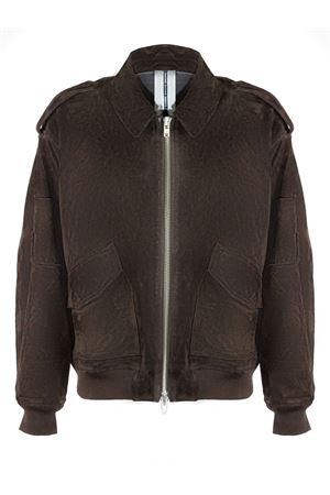 Dark brown suede bomber jacket SWORD | 8373SUEDEMOKA