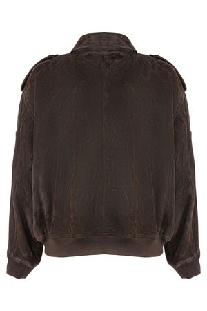 Dark brown suede bomber jacket SWORD | 8373SUEDEMOKA