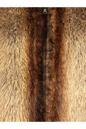 Chestnut faux fur bomber jacket SWORD | 8992EKOCHESTNUT