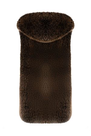 Brown faux fur gilet SWORD | 9018EKOMARRONE
