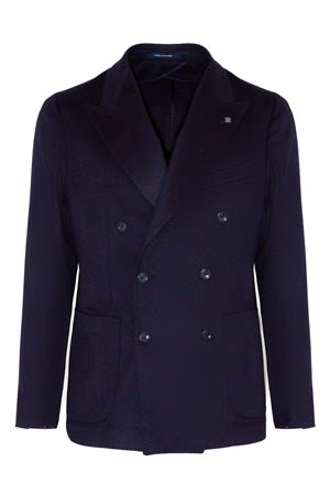 Blazer in misto lana vergine blu TAGLIATORE | 1SMC20K350010B1180