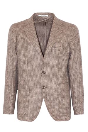 Blazer in misto lana vergine e cashmere marrone TAGLIATORE | 1SMC22K610080T3258
