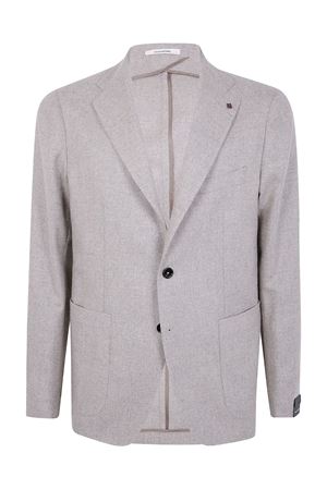 Grey patch-pocket wool jacket TAGLIATORE | 1SMC22KC90041T1164