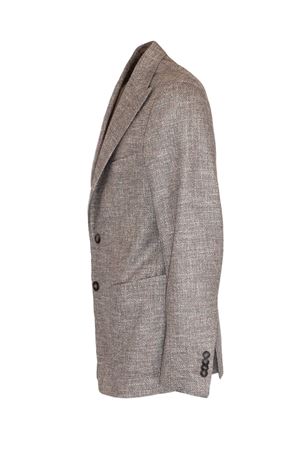 Blazer in a blend of virgin wool, silk and light brown cotton TAGLIATORE | 1SMC26KC90044T1250
