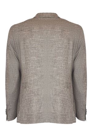 Blazer in a blend of virgin wool, silk and light brown cotton TAGLIATORE | 1SMC26KC90044T1250
