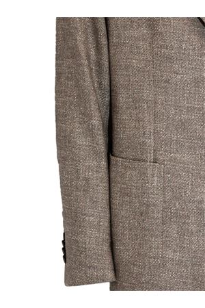 Blazer in a blend of virgin wool, silk and light brown cotton TAGLIATORE | 1SMC26KC90044T1250