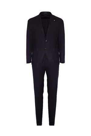 Men's suit in dark blue Super 110S virgin wool TAGLIATORE | 2SMC26K11060071B3017