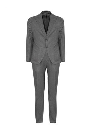 Grey virgin wool single-breasted suit TAGLIATORE | 2SMC26K11520038G1082