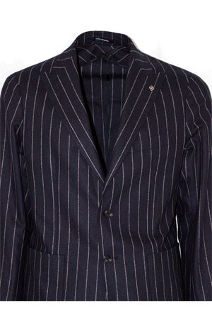 Virgin wool and cashmere pinstripe suit TAGLIATORE | 2SMC26K11C90055EB834