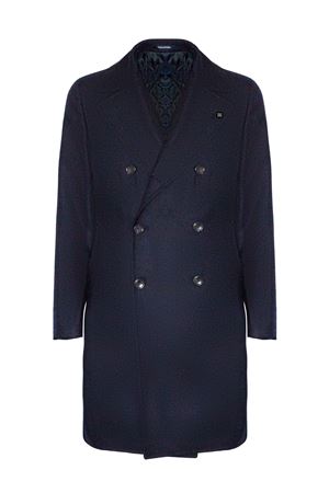 Double-breasted coat in dark blue virgin wool TAGLIATORE | ARDEN150037B1243