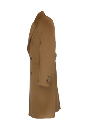 Double-breasted coat in camel-coloured virgin wool TAGLIATORE | CLDM0WA50017A1207