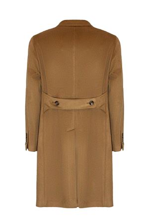 Double-breasted coat in camel-coloured virgin wool TAGLIATORE | CLDM0WA50017A1207