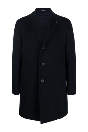 Blue wool and cashmere coat TAGLIATORE | CSBM13X350001B5054