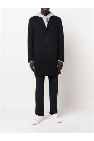 Blue wool and cashmere coat TAGLIATORE | CSBM13X350001B5054