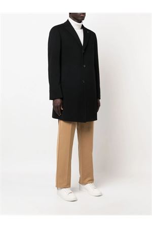 Black wool and cashmere coat TAGLIATORE | CSBM13X350001N5051