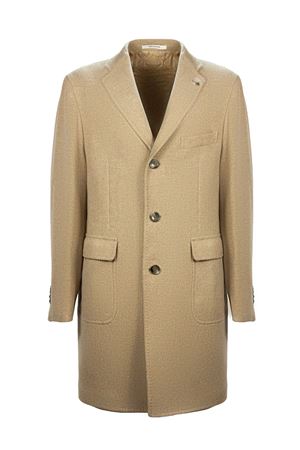 Beige virgin wool and cashmere blend coat TAGLIATORE | CSBMM3W340227ET816