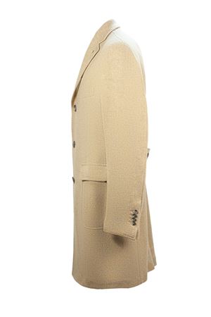 Beige virgin wool and cashmere blend coat TAGLIATORE | CSBMM3W340227ET816