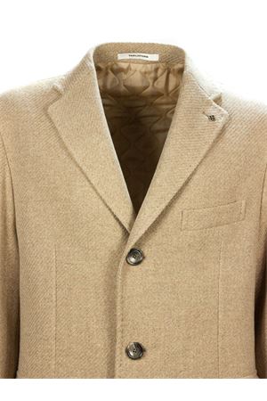 Beige virgin wool and cashmere blend coat TAGLIATORE | CSBMM3W340227ET816