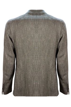 Grey virgin wool, silk and cotton blend blazer TAGLIATORE | GWARNER2DKC90019ES873