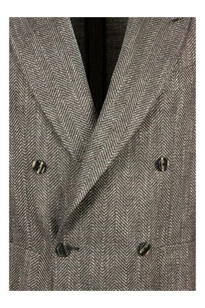 Grey virgin wool, silk and cotton blend blazer TAGLIATORE | GWARNER2DKC90019ES873