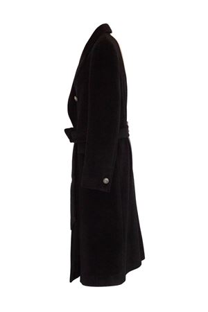 Black angora and virgin wool long coat TAGLIATORE | JOLECC70015N085