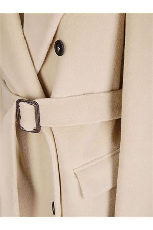 Double-breasted coat in beige wool TAGLIATORE | JOLECCD70015A1177