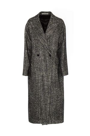 Black and white virgin wool blend coat TAGLIATORE | LINDEN340319EN870