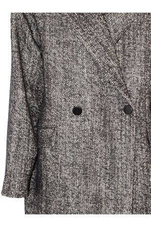 Black and white virgin wool blend coat TAGLIATORE | LINDEN340319EN870