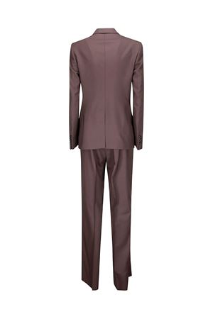 Brown virgin wool trouser suit TAGLIATORE | TPARIGI10BAD150166M180