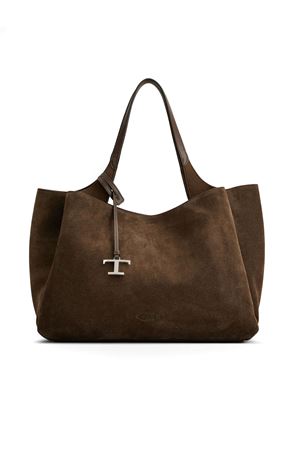 Borsa in Pelle Scamosciata Media marrone TOD'S | XBWAPAF9300P3A0ZQ7