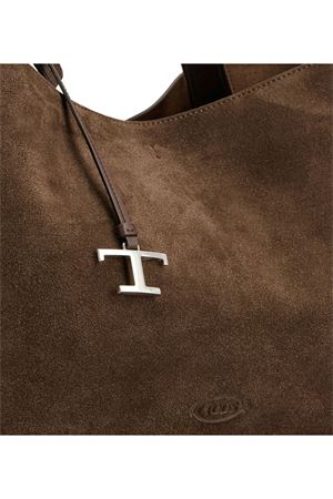 Borsa in Pelle Scamosciata Media marrone TOD'S | XBWAPAF9300P3A0ZQ7