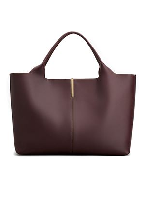 Shopping bag in pelle di vitello bordeaux TOD'S | XBWEBRA0250UBL3L31
