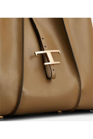 Borsa Shopping T Timeless in Pelle Media Verde TOD'S | XBWTSBA0200XSOS411
