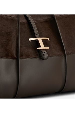 Borsa Shopping T Timeless in Pelle Media Marrone TOD'S | XBWTSBAT300UIL3L71
