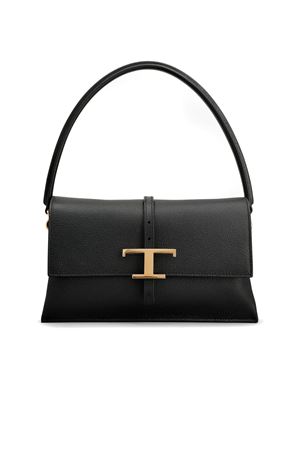 Borsa Flap T Timeless in Pelle Mini Nera TOD'S | XBWTSEC0100U1ZB999