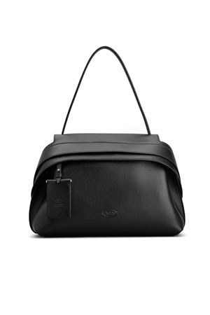 Tod's Wave Bag in Pelle Media Nera TOD'S | XBWWAVJ0300WPEB999