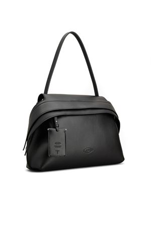 Tod's Wave Bag in Pelle Media Nera TOD'S | XBWWAVJ0300WPEB999