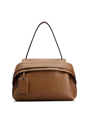 Wave Bag in Brown Leather Medium TOD'S | XBWWAVJ0300WPEG815