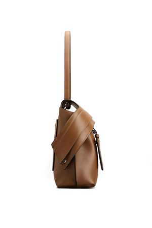 Wave Bag in Brown Leather Medium TOD'S | XBWWAVJ0300WPEG815