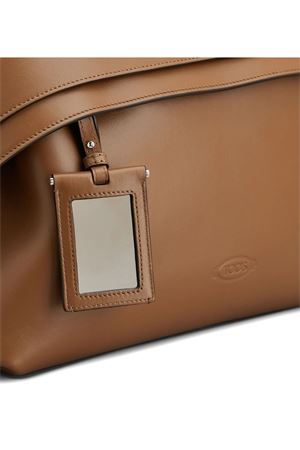 Wave Bag in Brown Leather Medium TOD'S | XBWWAVJ0300WPEG815
