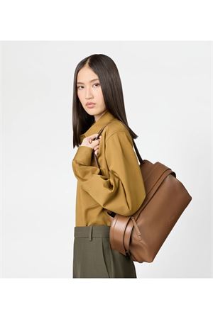 Wave Bag in Brown Leather Medium TOD'S | XBWWAVJ0300WPEG815